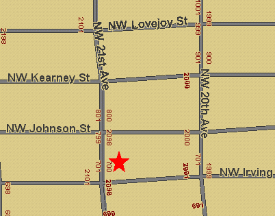 map to Beau Thai, 730 N.W. 21st